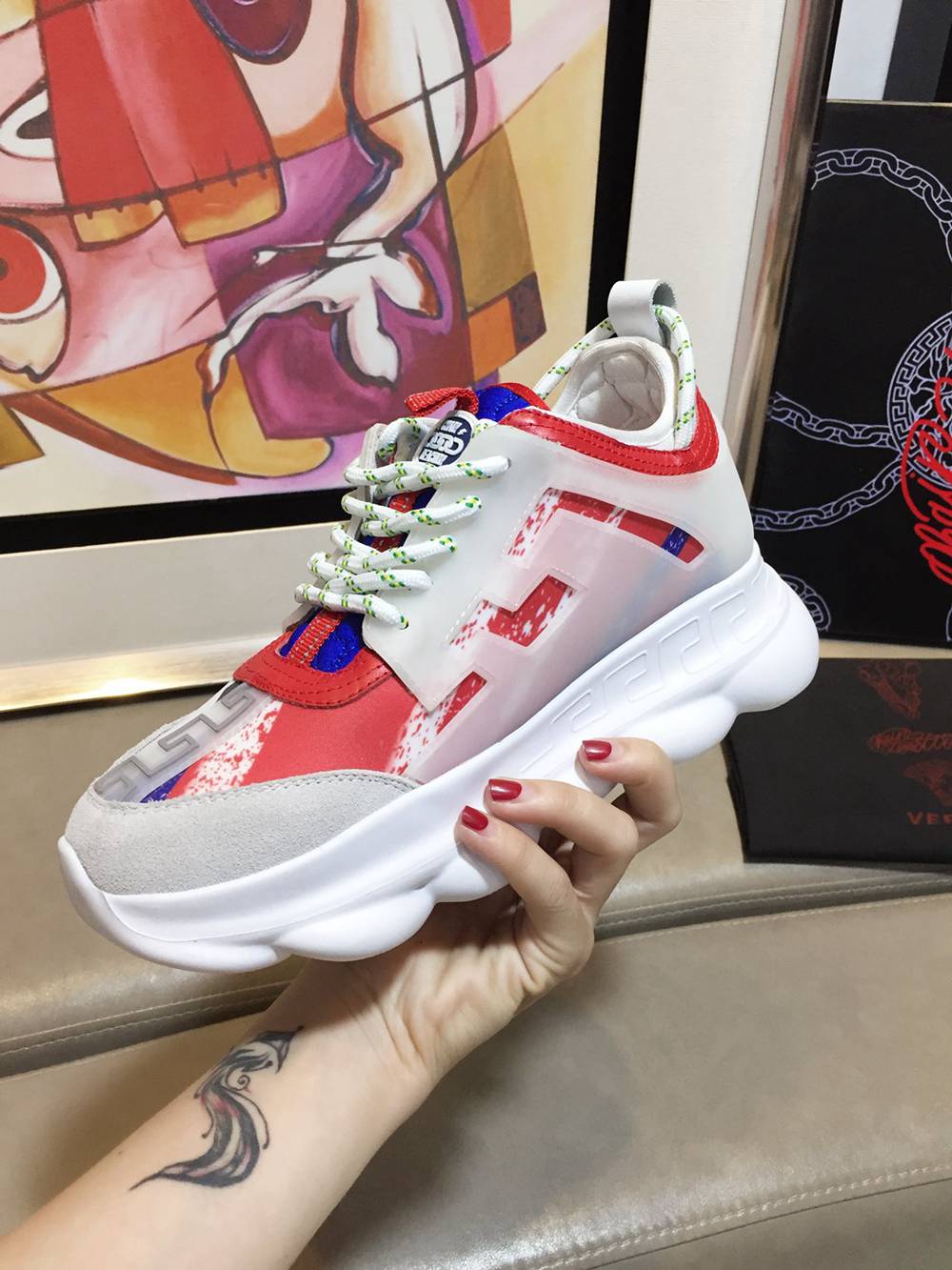 V*ERSACE SNEAKERS WHITE